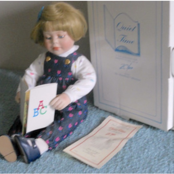 Hamilton “Quiet Time” Porcelain Doll - Picture 2 of 6